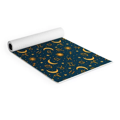 Doodle By Meg Zodiac Sun Star Print Navy (6mm) 70" X 24" Yoga Mat - Society6 1 Doodle By Meg Zodiac Sun Star Print Navy (6mm) 70" X 24" Yoga Mat - Society6