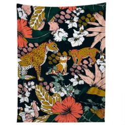 Marta Barragan Camarasa Animal Print Dark Jungle Tapestry - Society6 -Society6 Home Outlet Store GUEST 0cc1141b 9e2f 4d12 8d4a 6a7705314f32