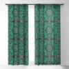Sewzinski Boho Florals Single Panel Sheer Window Curtain - Society6