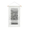 BohomadicStudio Minimal Series Black Striped Arch Small Fiber Wall Hanging - Society6