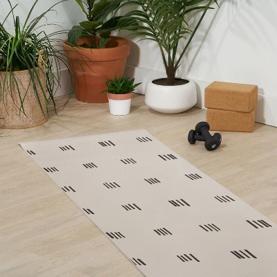 Urban Wild Studio Desert Check Small Charcoal (6mm) 24" X 70" Yoga Mat - Society6 2 Urban Wild Studio Desert Check Small Charcoal (6mm) 24" X 70" Yoga Mat - Society6 - Image 2