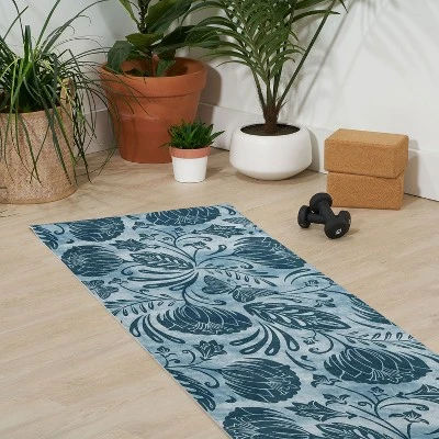 Heather Dutton Arabella Washed Indigo (6mm) 70" X 24" Yoga Mat - Society6 2 Heather Dutton Arabella Washed Indigo (6mm) 70" X 24" Yoga Mat - Society6 - Image 2