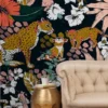 Marta Barragan Camarasa Animal Print Dark Jungle Tapestry - Society6