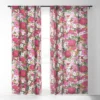 Alison Janssen Never Too Many Flowers Single Panel Sheer Window Curtain - Society6