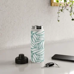 Heather Dutton Flowing Leaves Seafoam Water Bottle - Society6 -Society6 Home Outlet Store GUEST 1e3d995f 7e71 4e21 9120 5bfc33eb9566