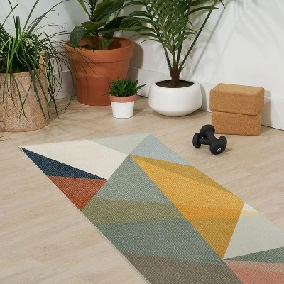 Little Arrow Design Co Modern Triangle Mosaic Multi (6mm) 70" X 24" Yoga Mat - Society6 2 Little Arrow Design Co Modern Triangle Mosaic Multi (6mm) 70" X 24" Yoga Mat - Society6 - Image 2