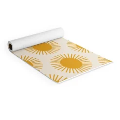 Colour Poems Golden Sun Pattern (6mm) 70" X 24" Yoga Mat - Society6