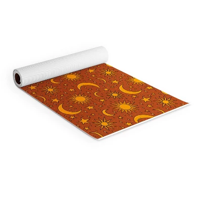 Doodle By Meg Vintage Star And Sun In Rust (6mm) 70" X 24" Yoga Mat - Society6 1 Doodle By Meg Vintage Star And Sun In Rust (6mm) 70" X 24" Yoga Mat - Society6