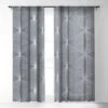 Color Poems Geometric Orb Pattern IX 50" X 64" Single Panel Sheer Window Curtain - Society6
