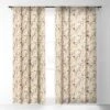 Avenie Cottage Garden IV Single Panel Sheer Window Curtain - Society6