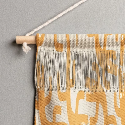 MSRYSTUDIO Croc Fun Sun Bath Fiber Wall Hanging - Society6 2 MSRYSTUDIO Croc Fun Sun Bath Fiber Wall Hanging - Society6 - Image 2