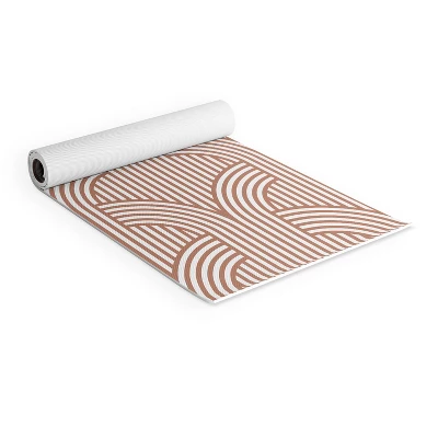Marta Barragan Camarasa Terracotta Retro Lines (6mm) 70" X 24" Yoga Mat - Society6 1 Marta Barragan Camarasa Terracotta Retro Lines (6mm) 70" X 24" Yoga Mat - Society6
