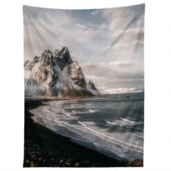 Michael Schauer Stokksness Icelandic Mountain Beach Sunset Tapestry - Society6 -Society6 Home Outlet Store GUEST 37a3162b 9f08 47a6 bebd ea2f7502fe36