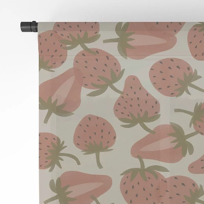 Alisa Galitsyna Strawberry Harvest 50" X 84" Single Panel Sheer Window Curtain - Society 6 3 Alisa Galitsyna Strawberry Harvest 50" X 84" Single Panel Sheer Window Curtain - Society 6 - Image 3