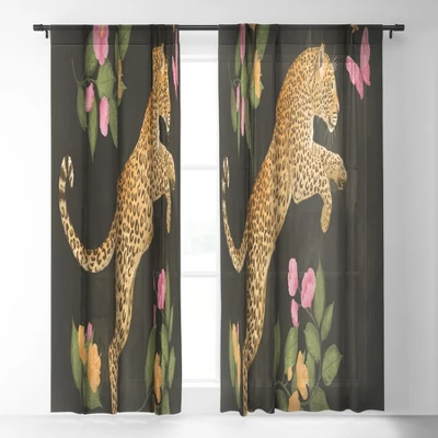 Laura Graves Reach For It Single Panel Sheer Window Curtain - Society6 1 Laura Graves Reach For It Single Panel Sheer Window Curtain - Society6