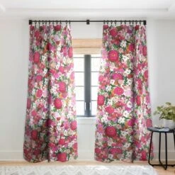 Alison Janssen Never Too Many Flowers Single Panel Sheer Window Curtain - Society6 -Society6 Home Outlet Store GUEST 41a9e429 e111 45fe a564 2d625cbe8978