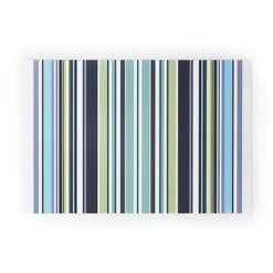 Sheila Wenzel-Ganny Lavender Mint Blue Stripes Looped Vinyl Welcome Mat - Society6 -Society6 Home Outlet Store GUEST 42f770d2 678a 425a 81ee 84f1b022cf59