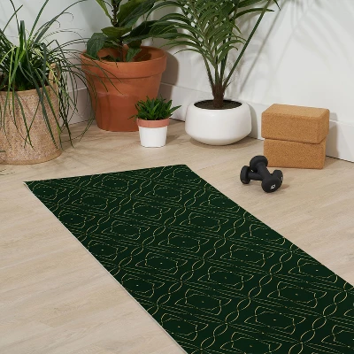 Marta Barragan Camarasa Vintage Emerald Pattern (6mm) 70" X 24" Yoga Mat - Society6 2 Marta Barragan Camarasa Vintage Emerald Pattern (6mm) 70" X 24" Yoga Mat - Society6 - Image 2