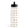 Dash And Ash Llama 32oz Water Bottle With Handle Lid - Society6