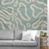 Lola Terracota Organical Shapes 443 50" X 60" Tapestry - Society6