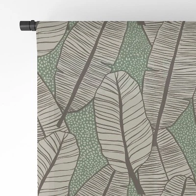 Alisa Galitsyna Tropical Banana Leaves Pattern Single Panel Sheer Window Curtain - Society 6 3 Alisa Galitsyna Tropical Banana Leaves Pattern Single Panel Sheer Window Curtain - Society 6 - Image 3