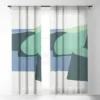 Mile High Studio Color And Shape Cliffs Of Moher 50" X 84" Single Panel Sheer Window Curtain - Society6