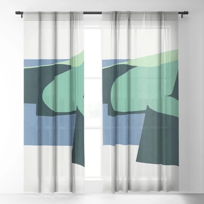 Mile High Studio Color And Shape Cliffs Of Moher 50" X 84" Single Panel Sheer Window Curtain - Society6 1 Mile High Studio Color And Shape Cliffs Of Moher 50" X 84" Single Panel Sheer Window Curtain - Society6