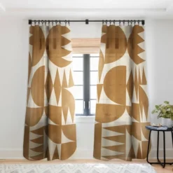 Alisa Galitsyna Woodblock Pattern Single Panel Sheer Window Curtain - Society 6 -Society6 Home Outlet Store GUEST 62505bc0 a56a 4827 a7e8 fd4b3ae83953