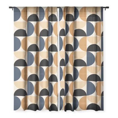 Color Poems Bold Minimalism XII Single Panel Sheer Window Curtain - Society6 2 Color Poems Bold Minimalism XII Single Panel Sheer Window Curtain - Society6 - Image 2