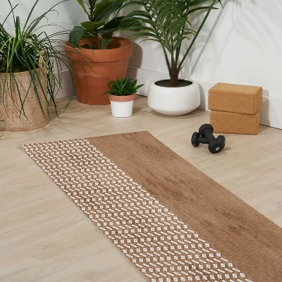 Sheila Wenzel-Ganny Two Toned Tan Texture (6mm) 24" X 70" Yoga Mat - Society6 2 Sheila Wenzel-Ganny Two Toned Tan Texture (6mm) 24" X 70" Yoga Mat - Society6 - Image 2
