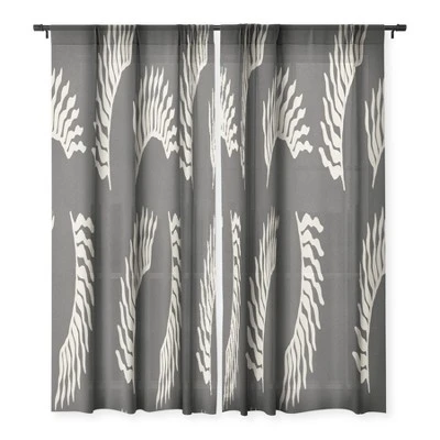 Lola Terracota When The Leaves Become Wings Single Panel Sheer Window Curtain - Society6 2 Lola Terracota When The Leaves Become Wings Single Panel Sheer Window Curtain - Society6 - Image 2
