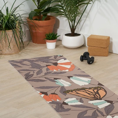 BlueLela Monarch Garden (6mm) 70" X 24" Yoga Mat - Society6 2 BlueLela Monarch Garden (6mm) 70" X 24" Yoga Mat - Society6 - Image 2