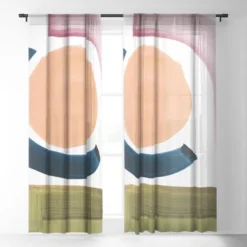 Dan Hobday Art Nature 1 Single Panel Sheer Window Curtain - Society6