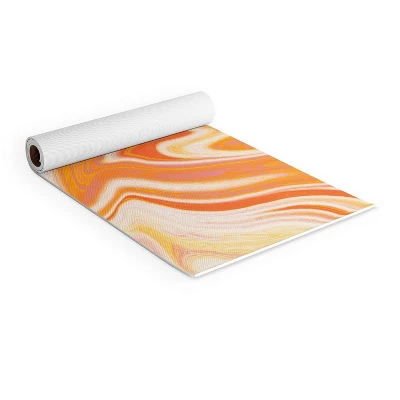 Sunshinecanteen Orange Marble (6mm) 24" X 70" Yoga Mat - Society6 1 Sunshinecanteen Orange Marble (6mm) 24" X 70" Yoga Mat - Society6
