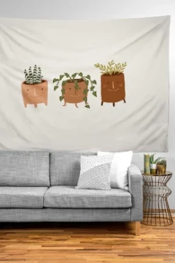 Lebrii Little Face Vases Tapestry - Society6