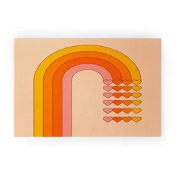 Circa78Designs Sweetheart Rainbow Looped Vinyl Welcome Mat - Society6 -Society6 Home Outlet Store GUEST 7404de3c b27b 4dfc ad87 b9e60eb8602b