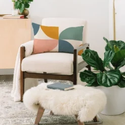 Colour Poems Bold Minimalism XXII Oblong Throw Pillow - Society6