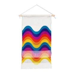 Showmemars Wavy Retro Rainbow Fiber Wall Hanging - Society6 -Society6 Home Outlet Store GUEST 78b8598d 8c26 4f42 8c55 f67dd039684c