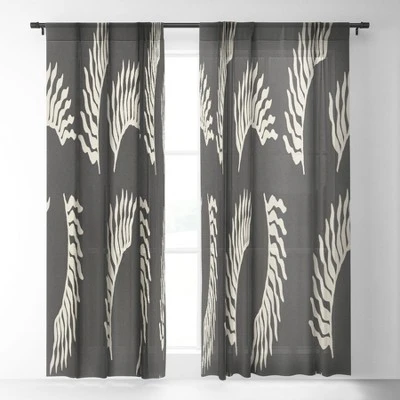 Lola Terracota When The Leaves Become Wings Single Panel Sheer Window Curtain - Society6 1 Lola Terracota When The Leaves Become Wings Single Panel Sheer Window Curtain - Society6