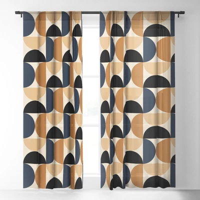 Color Poems Bold Minimalism XII Single Panel Sheer Window Curtain - Society6 1 Color Poems Bold Minimalism XII Single Panel Sheer Window Curtain - Society6