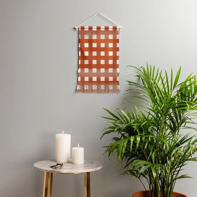 Alisa Galityna Gingham Cloth Red Checks Small Portrait 11" X 15 1/2" Fiber Wall Hanging - Society6 1 Alisa Galityna Gingham Cloth Red Checks Small Portrait 11" X 15 1/2" Fiber Wall Hanging - Society6