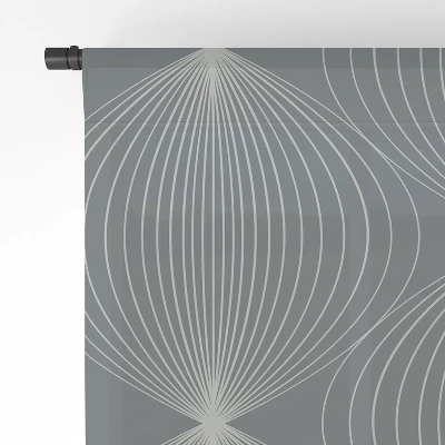 Color Poems Geometric Orb Pattern IX 50" X 64" Single Panel Sheer Window Curtain - Society6 3 Color Poems Geometric Orb Pattern IX 50" X 64" Single Panel Sheer Window Curtain - Society6 - Image 3