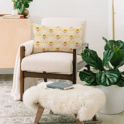 Heather Dutton Aurora Blush Oblong Throw Pillow - Society6 1 Heather Dutton Aurora Blush Oblong Throw Pillow - Society6