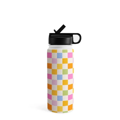 Iveta Abolina Eclectic Checker Check Cream Water Bottle - Society6 5 Iveta Abolina Eclectic Checker Check Cream Water Bottle - Society6 - Image 5