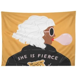 Charly Clements She Is Fierce Tapestry - Society6 -Society6 Home Outlet Store GUEST 950ffcf6 e2ce 4051 99cb 9a5d4288ce1d