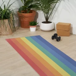 AvenieVintage Rainbow Stripes (6mm) 70" X 24" Yoga Mat - Society6 -Society6 Home Outlet Store GUEST 9960f8b2 a5d9 42d8 aef7 89dccd652ef7