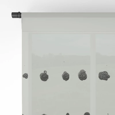 Galleryj9 Medium Dots Pattern Black And White Distressed Texture Abstract Single Panel Sheer Window Curtain - Society6 3 Galleryj9 Medium Dots Pattern Black And White Distressed Texture Abstract Single Panel Sheer Window Curtain - Society6 - Image 3