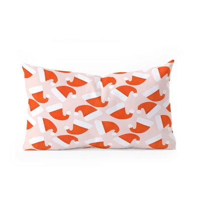 Showmemars Santa Hat Pattern Oblong Throw Pillow - Society6 2 Showmemars Santa Hat Pattern Oblong Throw Pillow - Society6 - Image 2