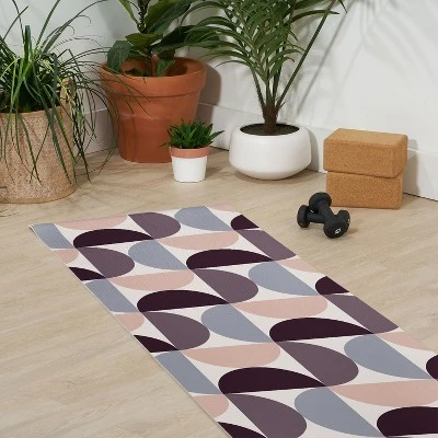 Colour Poems Patterned Geometric Shapes CCI (6mm) 70" X 24" Yoga Mat - Society6 2 Colour Poems Patterned Geometric Shapes CCI (6mm) 70" X 24" Yoga Mat - Society6 - Image 2