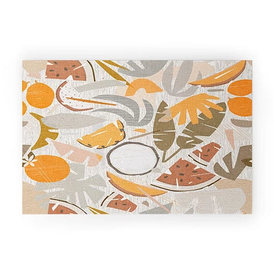 Evamatise Tiki Picnic Mid Century Modern Looped Vinyl Welcome Mat - Society6 3 Evamatise Tiki Picnic Mid Century Modern Looped Vinyl Welcome Mat - Society6 - Image 3